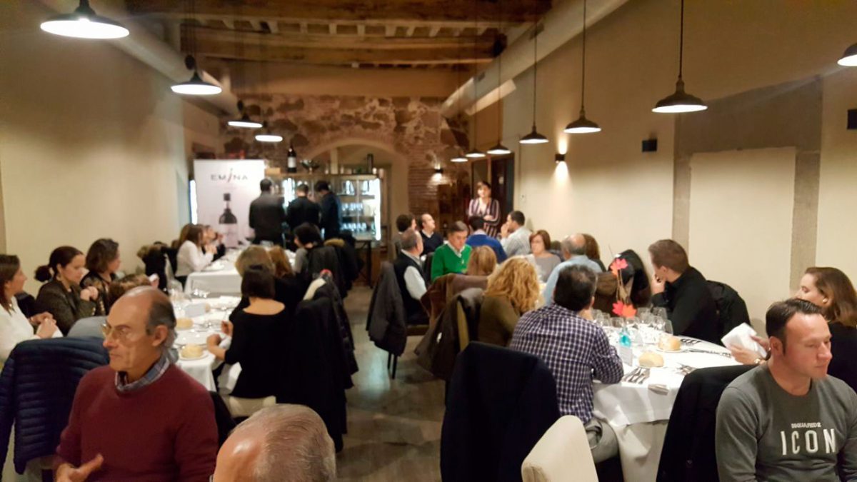 Las Bodegas Emina visitan nuestro restaurante en Plasencia